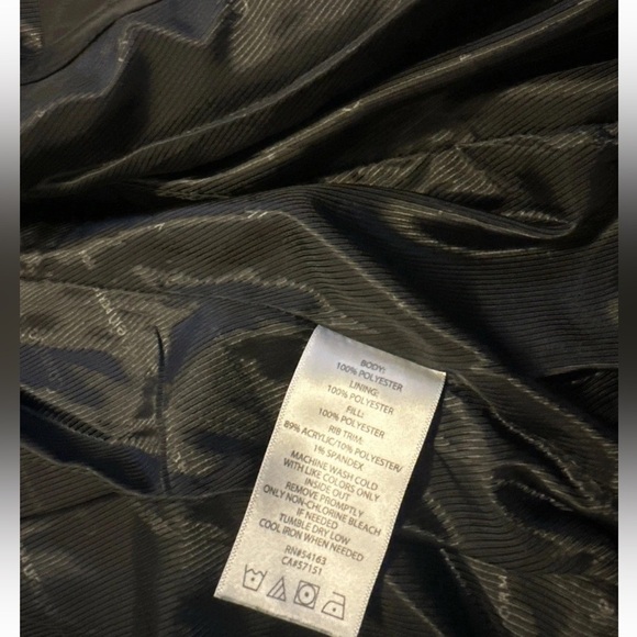 Calvin Klein Performance Womens Black Puffer Vest Size M Full Zip - Picture 8 of 10